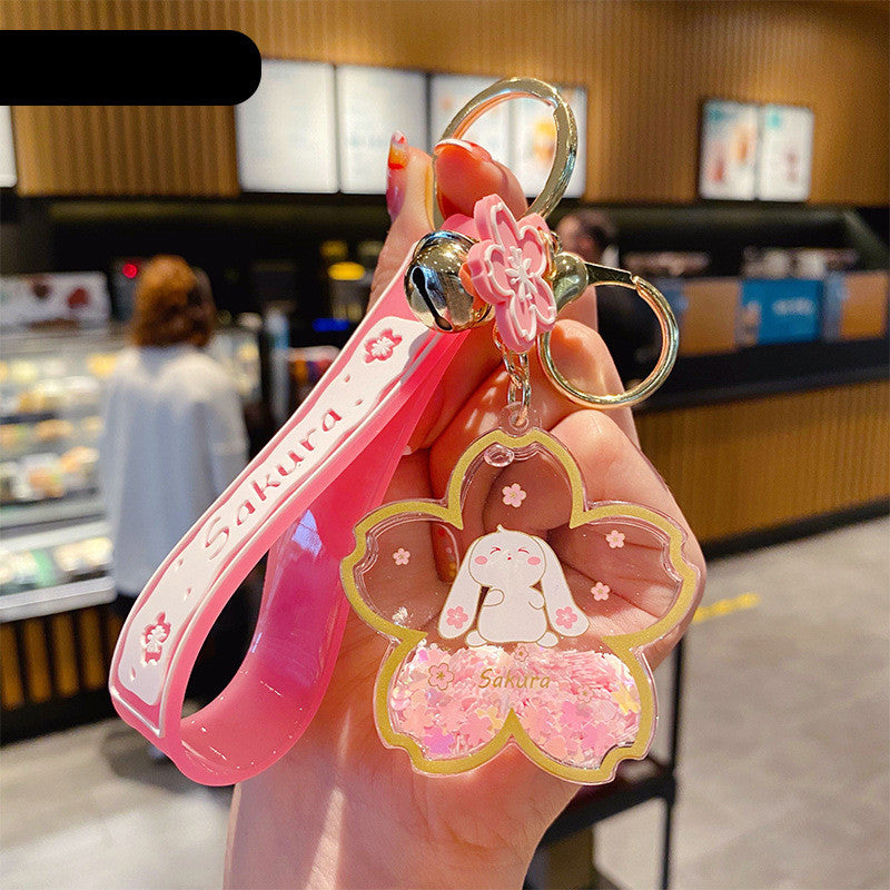 Acrylic Sakura Bunny Keychain